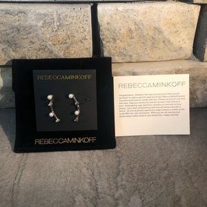 Pearl Cone Climber Earrings